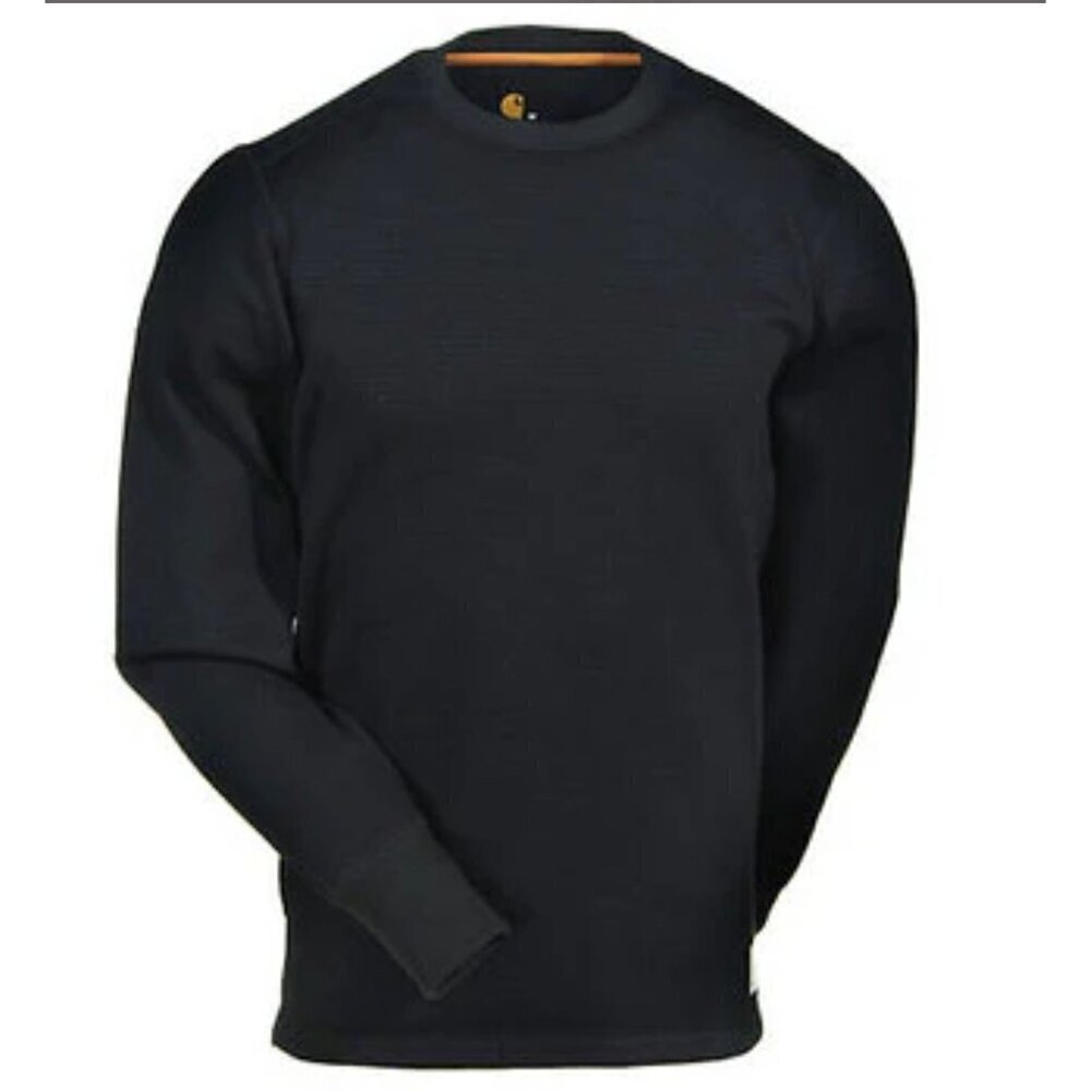 Carhartt Men's SZ 2XL Base Force Super Cold Crewneck Pullover Top Black